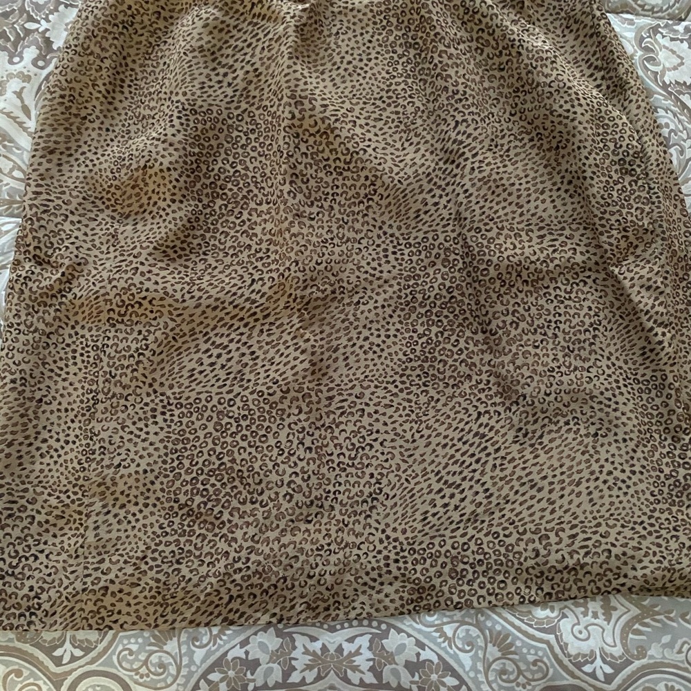 Animal print mini skirt